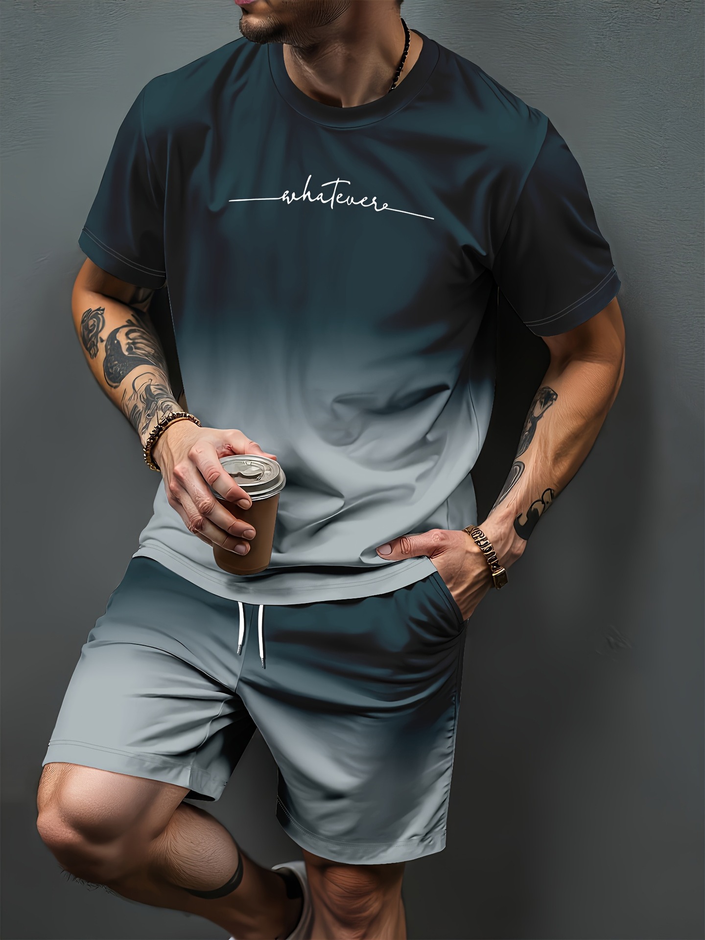 Summer Clothing Cheap - بدلة رياضية بطباعة ثلاثية الأبعاد بنمط