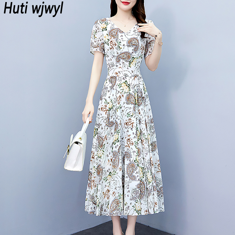 Sundress Midi Floral - 2025 طباعة خمر أنيقة Bodycon ليلة