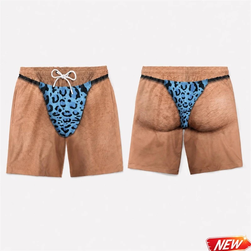 Board Short Surf - شورت سباحة رجالي مطبوع بطبعة الفهد