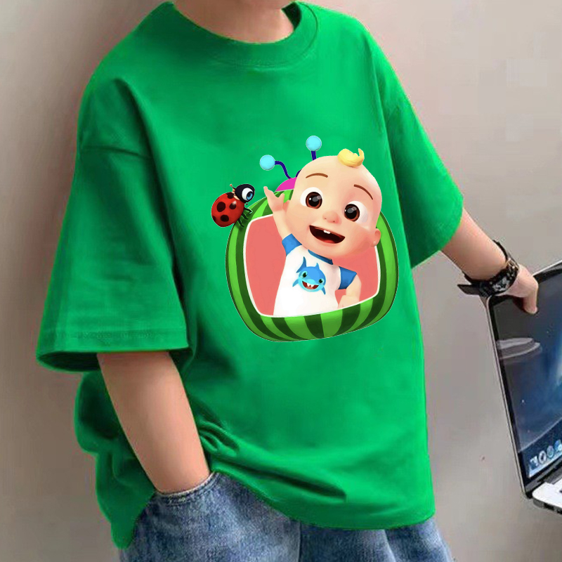 Summer Clothing Baby Boy - Cocomelons الطفل تي شيرت أنيمي القطن