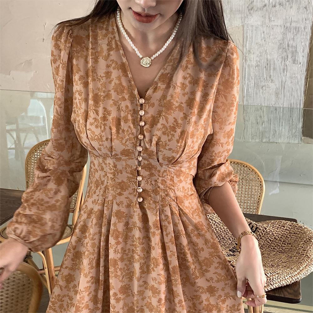 فستان نسائي عتيق طويل منقوش عل - مراجعة Sundress Midi Floral وسعره