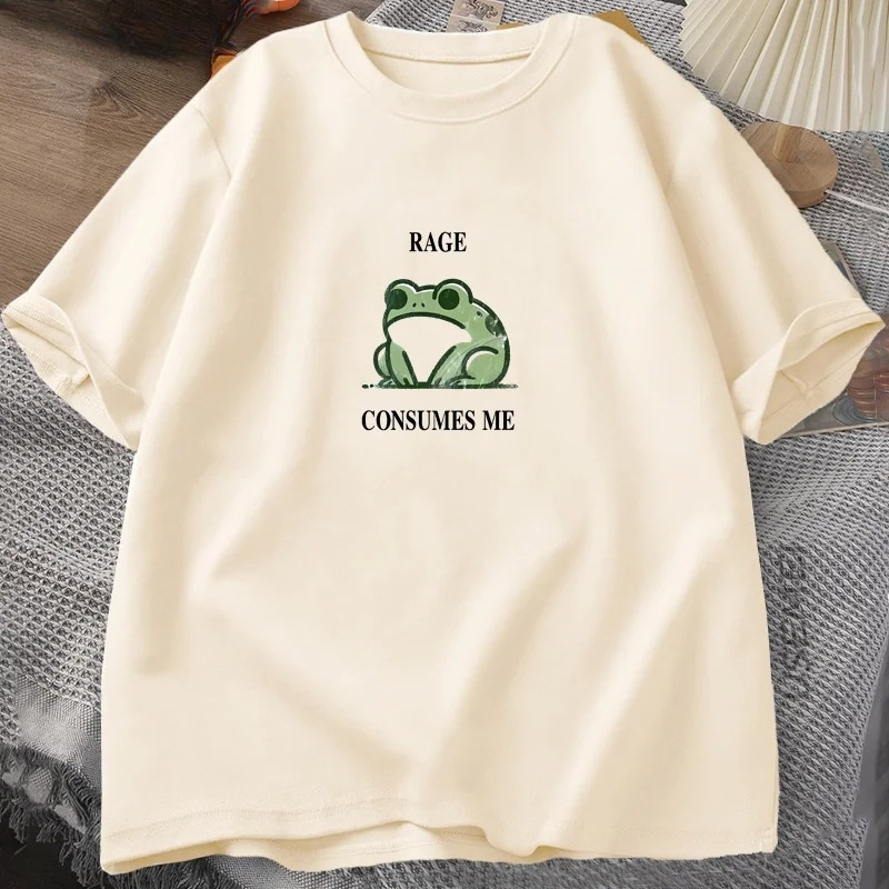 الغضب يلتهمني - تي شيرت ريترو  - مراجعة Vintage Summer Clothing Men وسعره