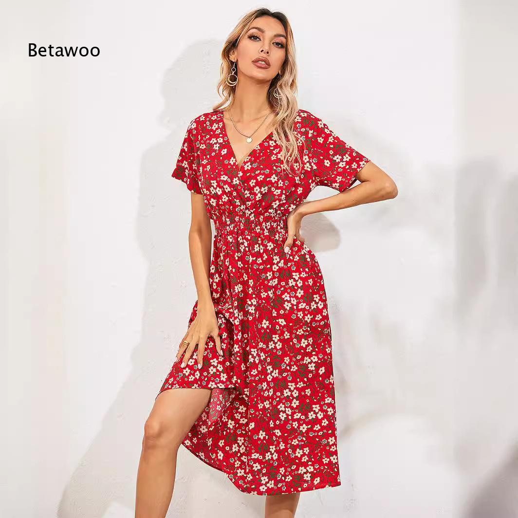 فستان صيفي ميدي بنقشة زهور صغي - مراجعة Sundress Midi Floral وسعره