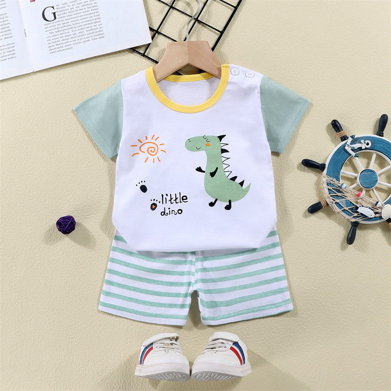 القطن تيز + السراويل 2 قطعة طق - مراجعة Summer Clothing Baby Boy وسعره
