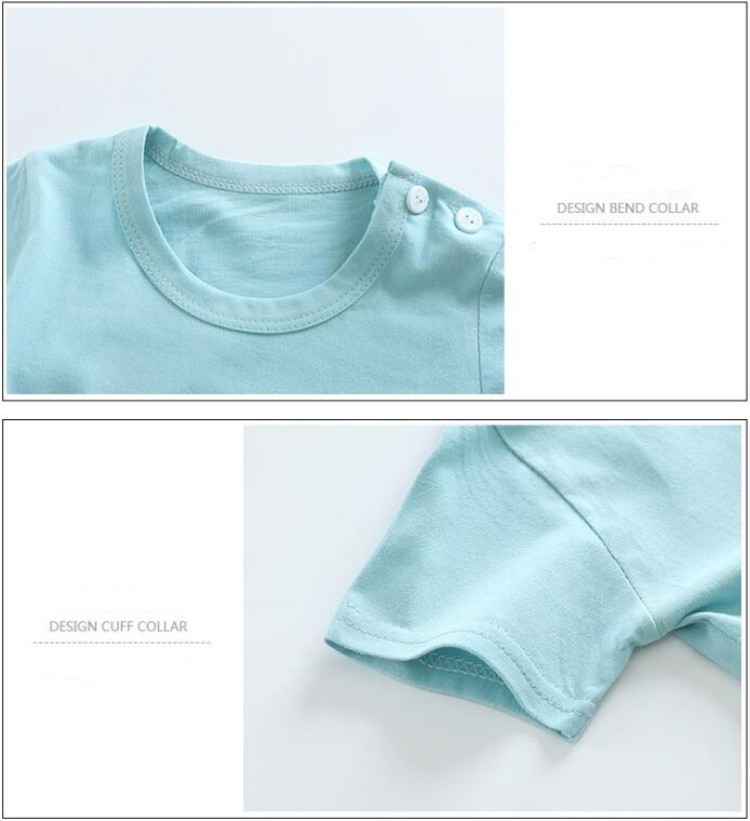 القطن تيز + السراويل 2 قطعة طق - مراجعة Summer Clothing Baby Boy وسعره
