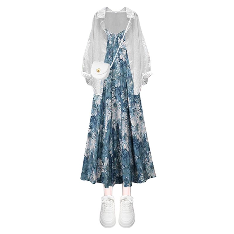 طقم نسائي عصري للربيع مكون من  - مراجعة Sundress Midi Floral وسعره