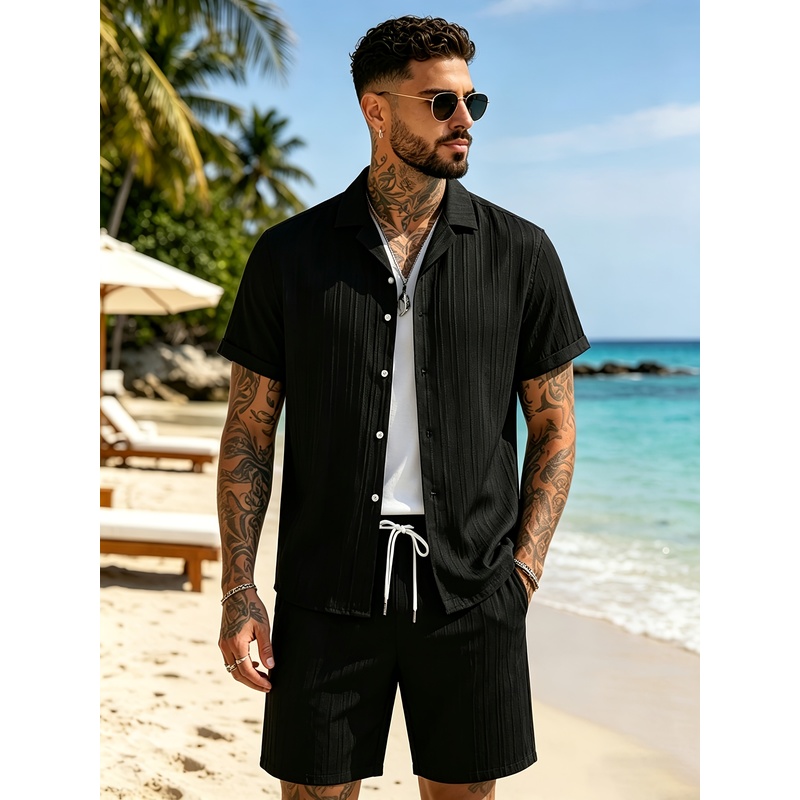 طقم بدلة صيفية غير رسمية للرجا - مراجعة Summer Clothing Beach وسعره