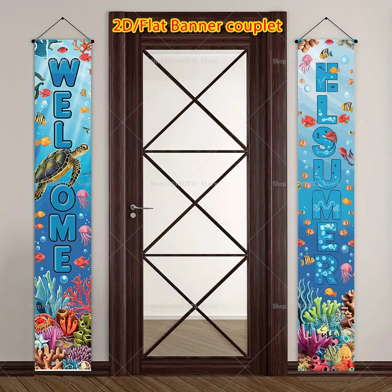 لافتات زخرفية ثنائية الأبعاد ل - مراجعة Summer Clothing Banner وسعره